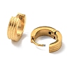 304 Stainless Steel Stripe Chunky Hoop Earrings for Women EJEW-G292-13G-3