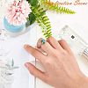 Tarnish Resistant Adjustable 304 Stainless Steel Finger Rings Components STAS-E144-026-10mm-3