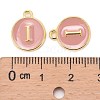 Golden Plated Alloy Enamel Charms X-ENAM-S118-07I-3