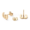 Ion Plating(IP) 304 Stainless Steel Stud Earrings STAS-Z028-A-09G-2