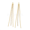 Brass Chain Tassel Big Pendants KK-T038-45G-1