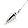 Brass Dowsing Pendulum Big Pointed Cone Pendants KK-H491-04P-2