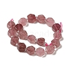Natural Strawberry Quartz Beads Strands G-P534-A03-01-3