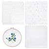 6Pcs 3 Colors 11CT Cross Stitch Fabric Sheets AJEW-PH0006-56-1