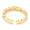 Adjustable Real 18K Gold Plated Brass Enamel Finger Rings RJEW-L071-22G-4