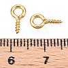 Brass Screw Eye Pin Peg Bails KK-A171-23-01G-3