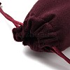 Velvet Jewelry Drawstring Storage Pouches ABAG-P013-02A-04-3