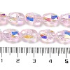 Electroplate Glass Beads Strands EGLA-D030-04A-4