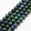 Natural Chrysocolla and Lapis Lazuli Beads Strands G-G735-07-4mm-1