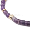 Natural Amethyst Braided Bead Bracelets BJEW-JB11241-01-3