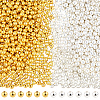 1200Pcs 2 Colors CCB Plastic Beads CCB-PA0001-04C-1