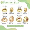   100Pcs 4 Styles Brass Spacer Beads KK-PH0006-68-2