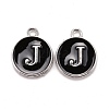 Platinum Plated Alloy Charms LS-ENAM-S118-02J-P-1