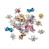 Boutigem 24Pcs 12 Styles Alloy Enamel Connector Charms FIND-BG0001-03-13