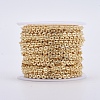 Flat Brass Textured Cable Chains CHC-I030-01G-2