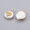 Natural Cultured Freshwater Pearl Pendants PEAR-F008-15G-2