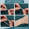 10Pcs Brass Pave Clear Cubic Zirconia Watch Band Clasps KK-BC0013-67S-4