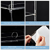 2-Layer 3-Tier Acrylic Minifigures Display Case ODIS-WH0038-49-4