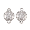 304 Stainless Steel Sports Ball Links Connector Charms STAS-Z203-10P-01-1