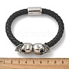 Braided Microfiber Leather Cord Bracelets BJEW-Q010-09A-5