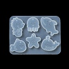 Starfish/Whale/Octopus Pendant DIY Silicone Mold DIY-K073-09A-5