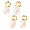 4Pcs Natural Cultured Freshwater Pearl Pendants PALLOY-TAC0177-1