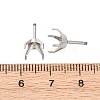 304 Stainless Steel Stud Earring Findings STAS-B091-02B-08P-3