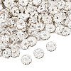 Brass Rhinestone Spacer Beads RB-A014-L7mm-01S-2