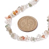 Natural Rutilated Quartz Chip Beaded Necklace NJEW-JN04615-10-3