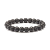 8MM Natural Mixed Stone Round Beads Strerch Bracelets Set for Men Women BJEW-JB07409-4