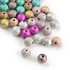 Spray Painted Acrylic Beads ACRP-Q018-10mm-M-1