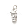 Brass Micro Pave Clear Cubic Zirconia Pendants KK-L225-009P-02-1