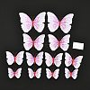 PVC Plastic Artificial 3D Butterfly Decorations DIY-I072-02A-1