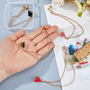 4Pcs 4 Styles Playing Card Alloy Rhinestone Lapel Pin Backs AJEW-FH0007-70-3