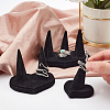 ARRICRAFT 3Pcs 3 Style Flocking Finger Ring Display Stands RDIS-AR0001-01-3