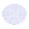 20 Grids Flat Round Polypropylene(PP) Beads Storage Containers CON-ZX008-04-4