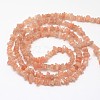 Chips Natural Sunstone Beads Strands X-G-N0164-54-2