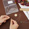 4Pcs 2 Colors Alloy Rhinestone Hanging Chain Brooch JEWB-FG0001-65-3