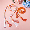 6Pcs 3 Style Polyester Tassel Big Pendant Decorations FIND-TA0001-50-3