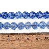 Crackle Transparent Glass Beads Strands GLAA-N068-06A-02-4