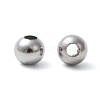 Tarnish Resistant 304 Stainless Steel Hollow Round Seamed Beads X-STAS-R032-5mm-2