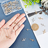 ARRICRAFT 48Pcs 6 Style Alloy Pendants & Rhinestone Settings FIND-AR0002-07-3