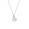925 Sterling Silver Pendant Necklaces NJEW-BB34859-1