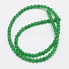 Natural & Dyed Malaysia Jade Bead Strands G-A146-4mm-A06-2