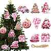 8Pcs Christmas Paper Pendant Decoration PW-WG07705-01-1