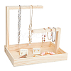 Rectangle Wood Jewelry Display Stands ODIS-WH0329-34A-1