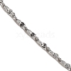 10Pcs 304 Stainless Steel Serpentine Chain Necklaces Set NJEW-K254-01P-2
