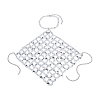 Iron & Clear Acrylic Chest Bikini Body Chains for Sexy Women AJEW-WH0348-730-6