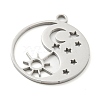 Non-Tarnish 304 Stainless Steel Pendants STAS-B056-26P-02-2