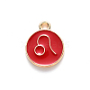 Alloy Enamel Pendants LS-ENAM-S124-01B-07G-2